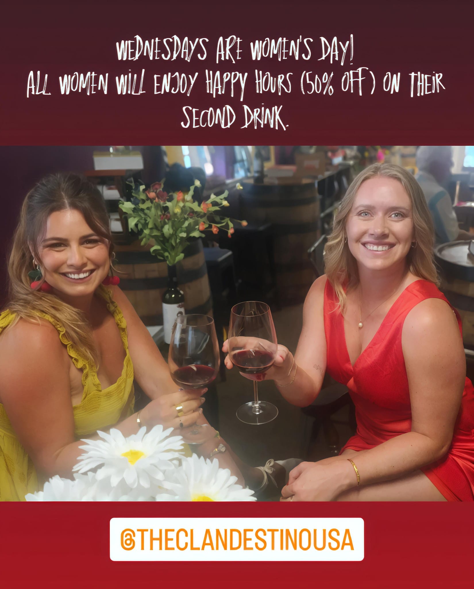 Women's Day Happy Hour at The Clandestino