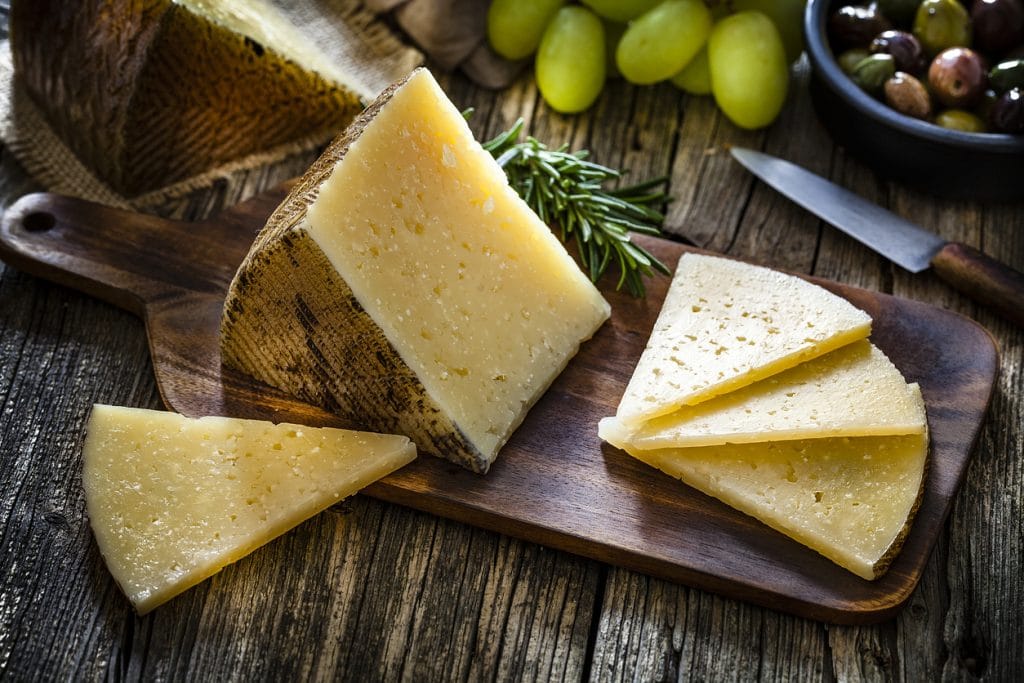 Cheese Manchego Spanish aged cheese